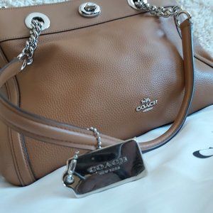 Coach Edie Shoulder leather Bag